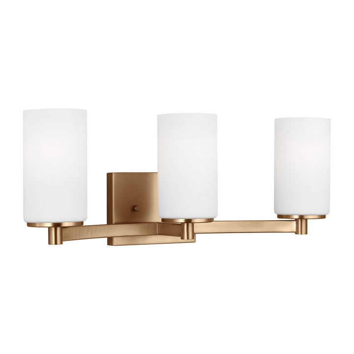 Generation Lighting Canada - 4439103EN3-848 - Three Light Wall / Bath - Hettinger - Satin Brass