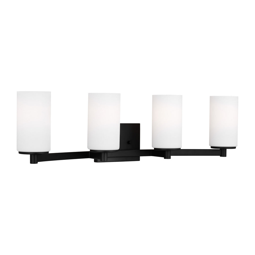 Generation Lighting Canada - 4439104-112 - Four Light Wall / Bath - Hettinger - Midnight Black