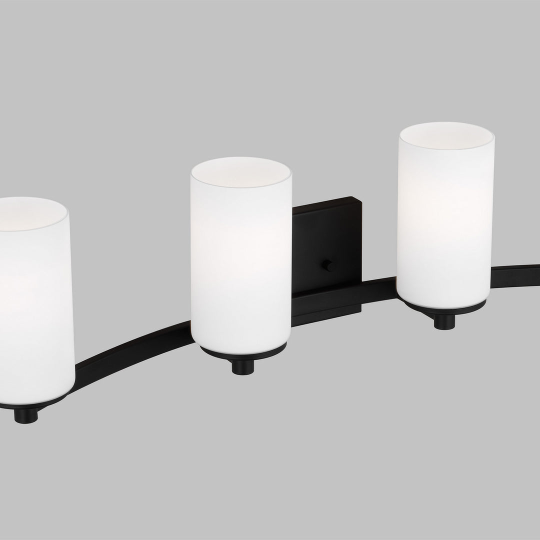 Generation Lighting Canada - 4439104-112 - Four Light Wall / Bath - Hettinger - Midnight Black