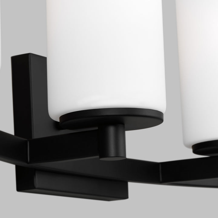 Generation Lighting Canada - 4439104-112 - Four Light Wall / Bath - Hettinger - Midnight Black