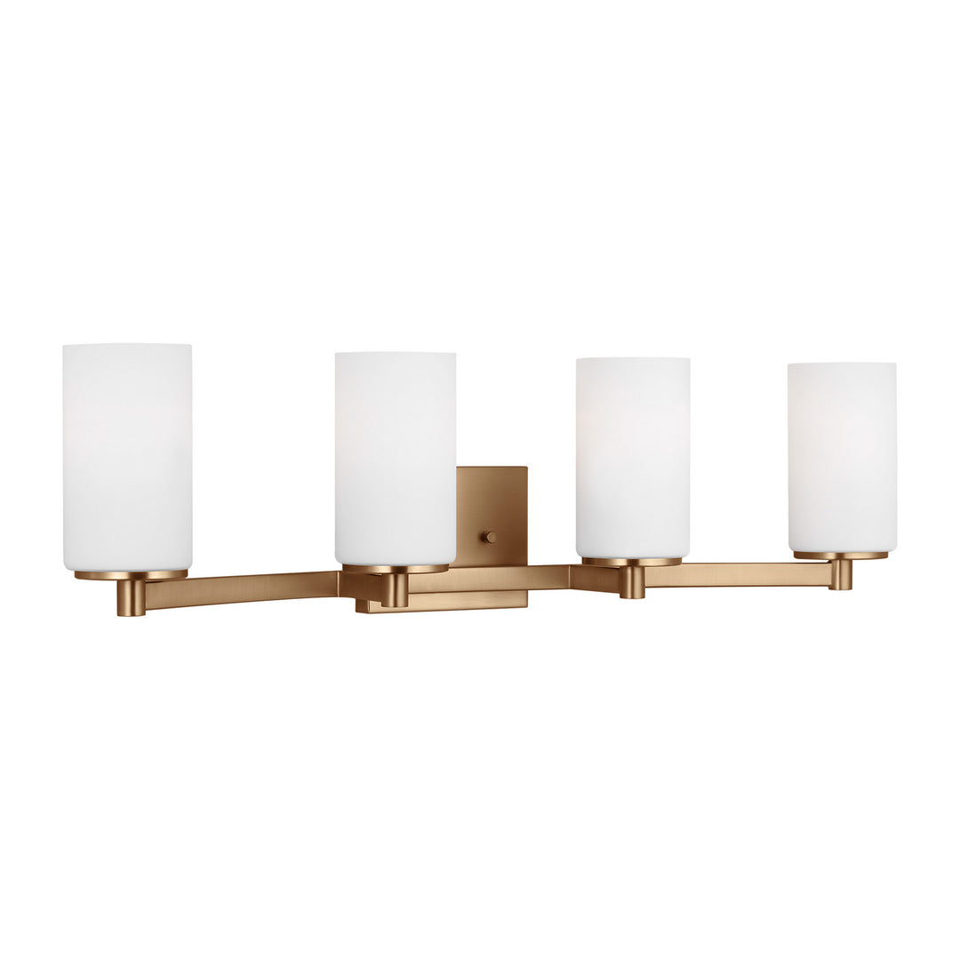 Generation Lighting Canada - 4439104-848 - Four Light Wall / Bath - Hettinger - Satin Brass