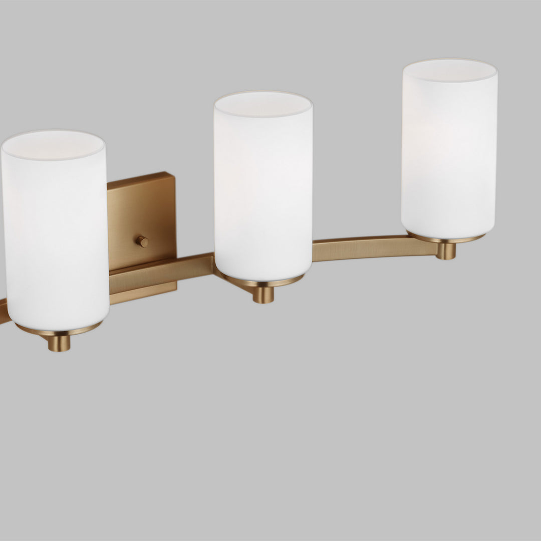 Generation Lighting Canada - 4439104-848 - Four Light Wall / Bath - Hettinger - Satin Brass