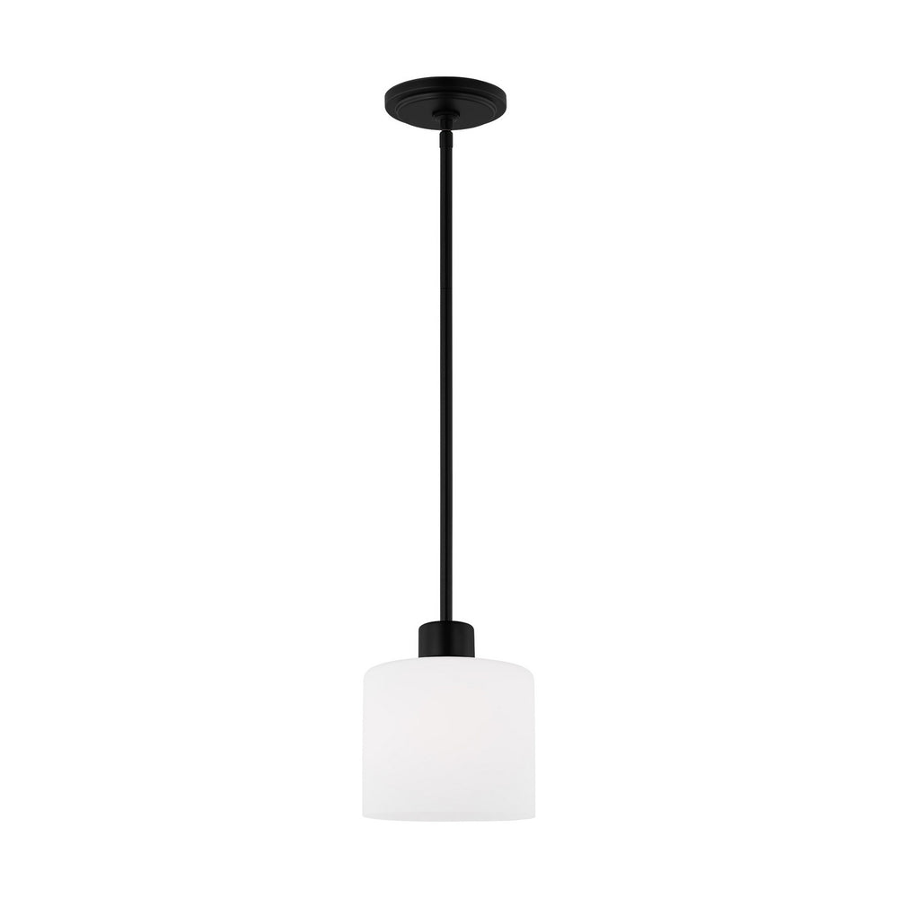 Generation Lighting Canada - 6128801-112 - One Light Mini-Pendant - Canfield - Midnight Black