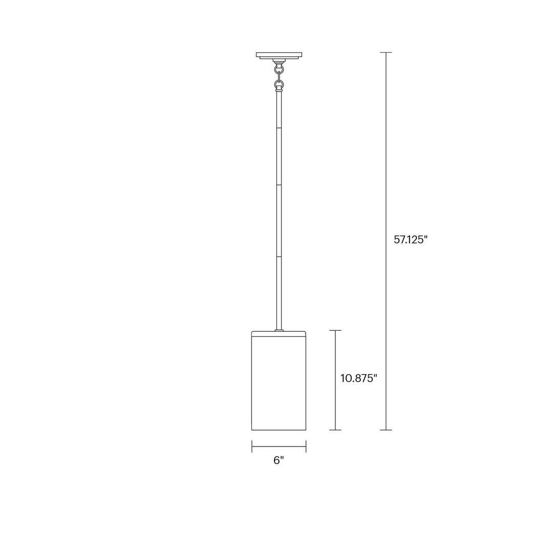 Visual Comfort Studio Canada - 6590301-112 - One Light Pendant - Zire - Midnight Black