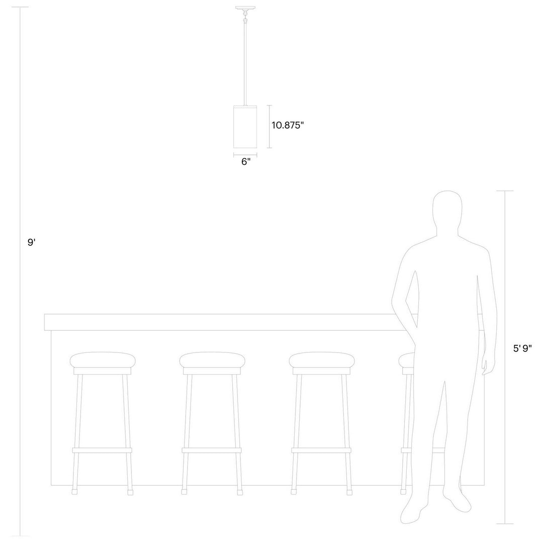 Visual Comfort Studio Canada - 6590301-848 - One Light Pendant - Zire - Satin Brass