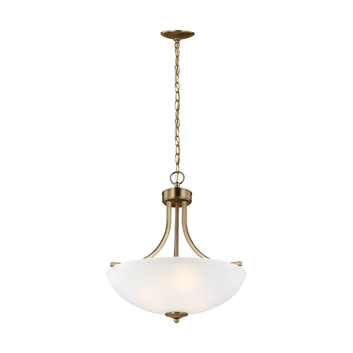 Generation Lighting Canada - 6616503-848 - Three Light Pendant - Geary - Satin Brass