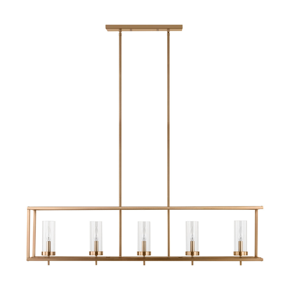 Visual Comfort Studio Canada - 6690305-848 - Five Light Island Pendant - Zire - Satin Brass