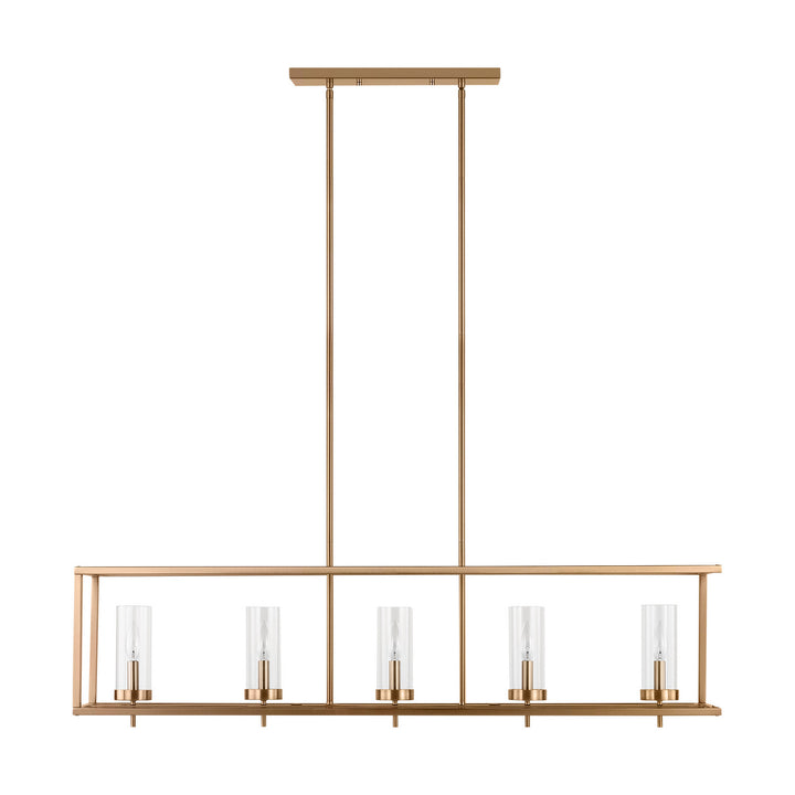 Visual Comfort Studio Canada - 6690305EN-848 - Five Light Island Pendant - Zire - Satin Brass