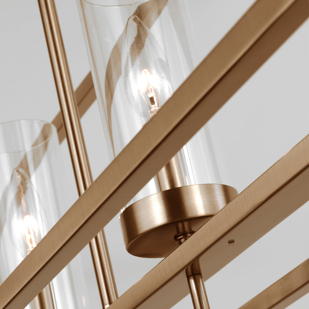 Visual Comfort Studio Canada - 6690305EN-848 - Five Light Island Pendant - Zire - Satin Brass