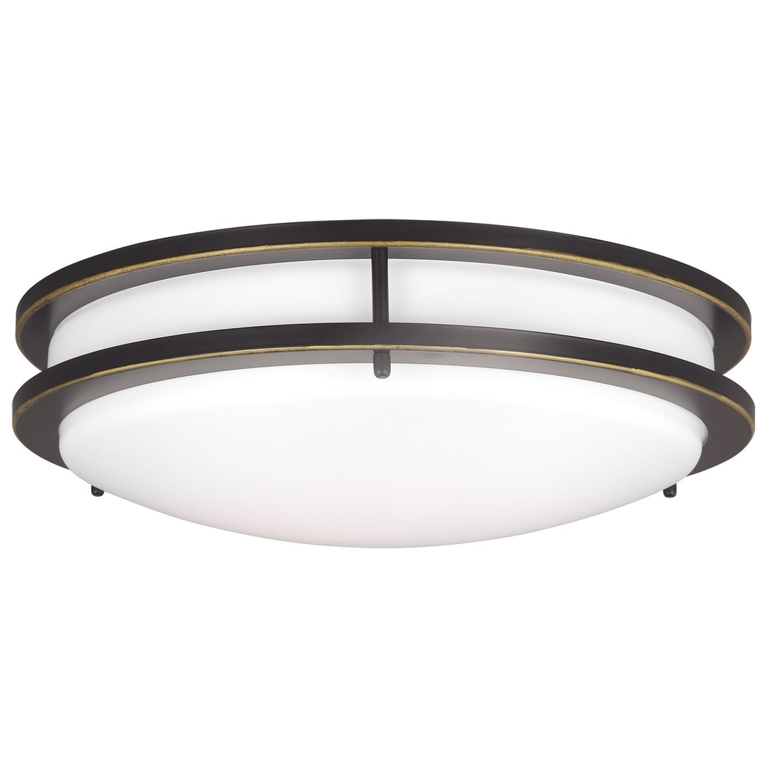 Mahone LED Flush Mount in Antique Bronze - available from The Lighting Shoppe, trusted by Canadian homeowners