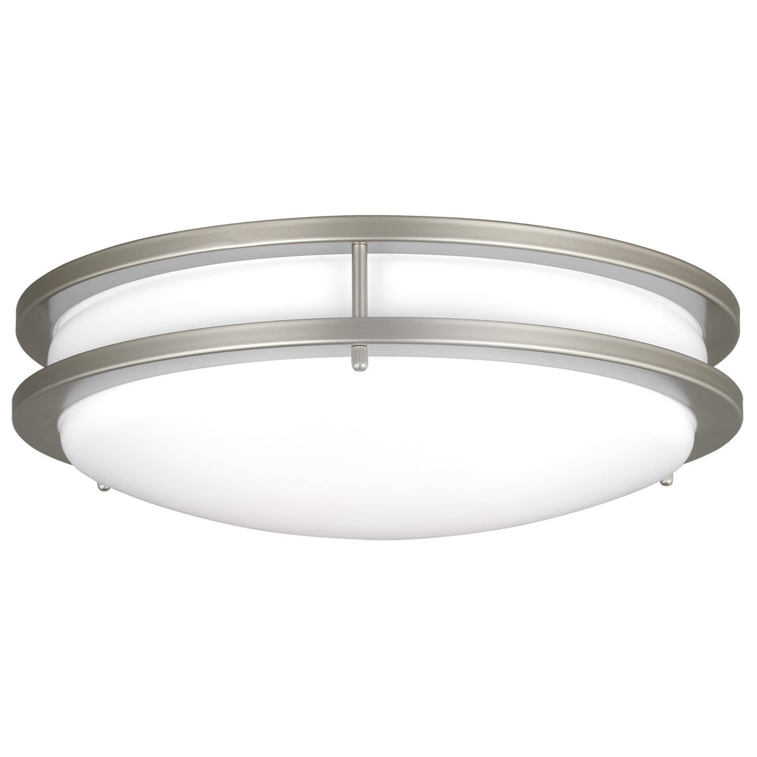 Mahone LED Flush Mount in Painted Brushed Nickel - available from The Lighting Shoppe, trusted by Canadian homeowners