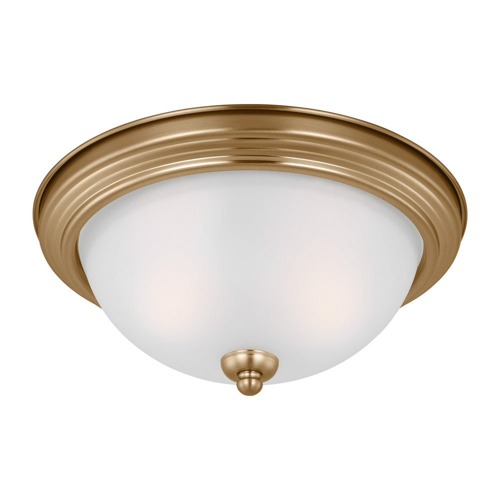 Generation Lighting Canada - 77064-848 - Two Light Flush Mount - Geary - Satin Brass