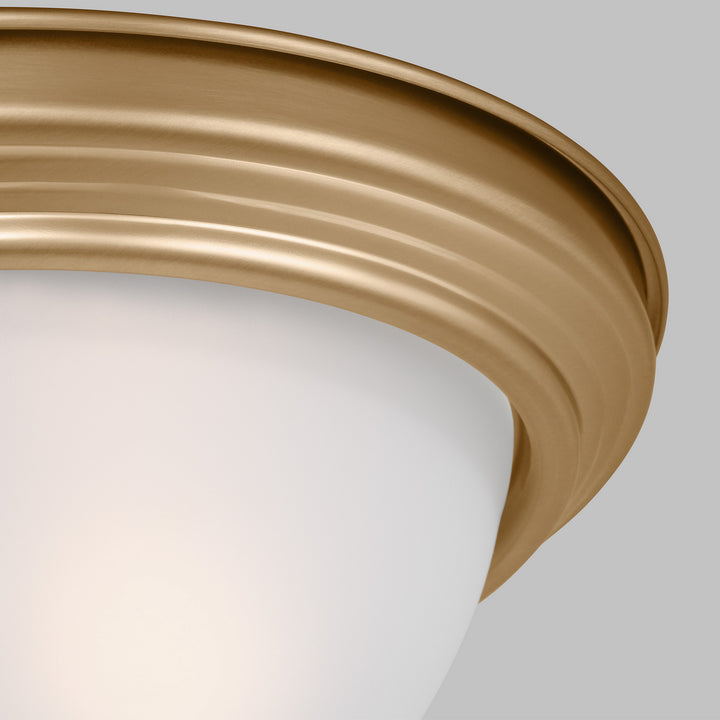 Generation Lighting Canada - 77064EN3-848 - Two Light Flush Mount - Geary - Satin Brass
