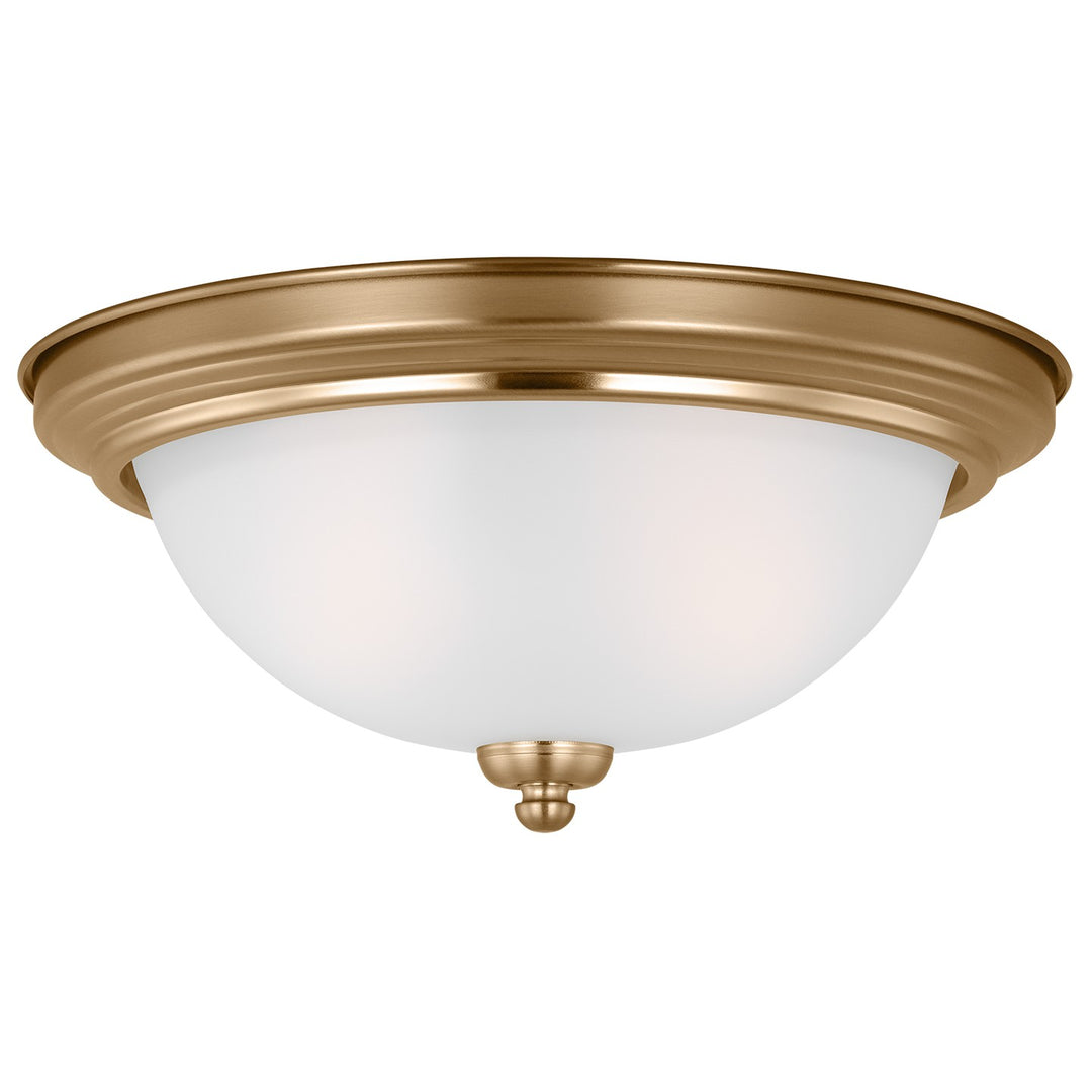 Generation Lighting Canada - 77064EN3-848 - Two Light Flush Mount - Geary - Satin Brass