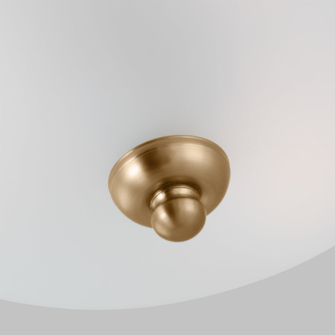 Generation Lighting Canada - 77065-848 - Three Light Flush Mount - Geary - Satin Brass