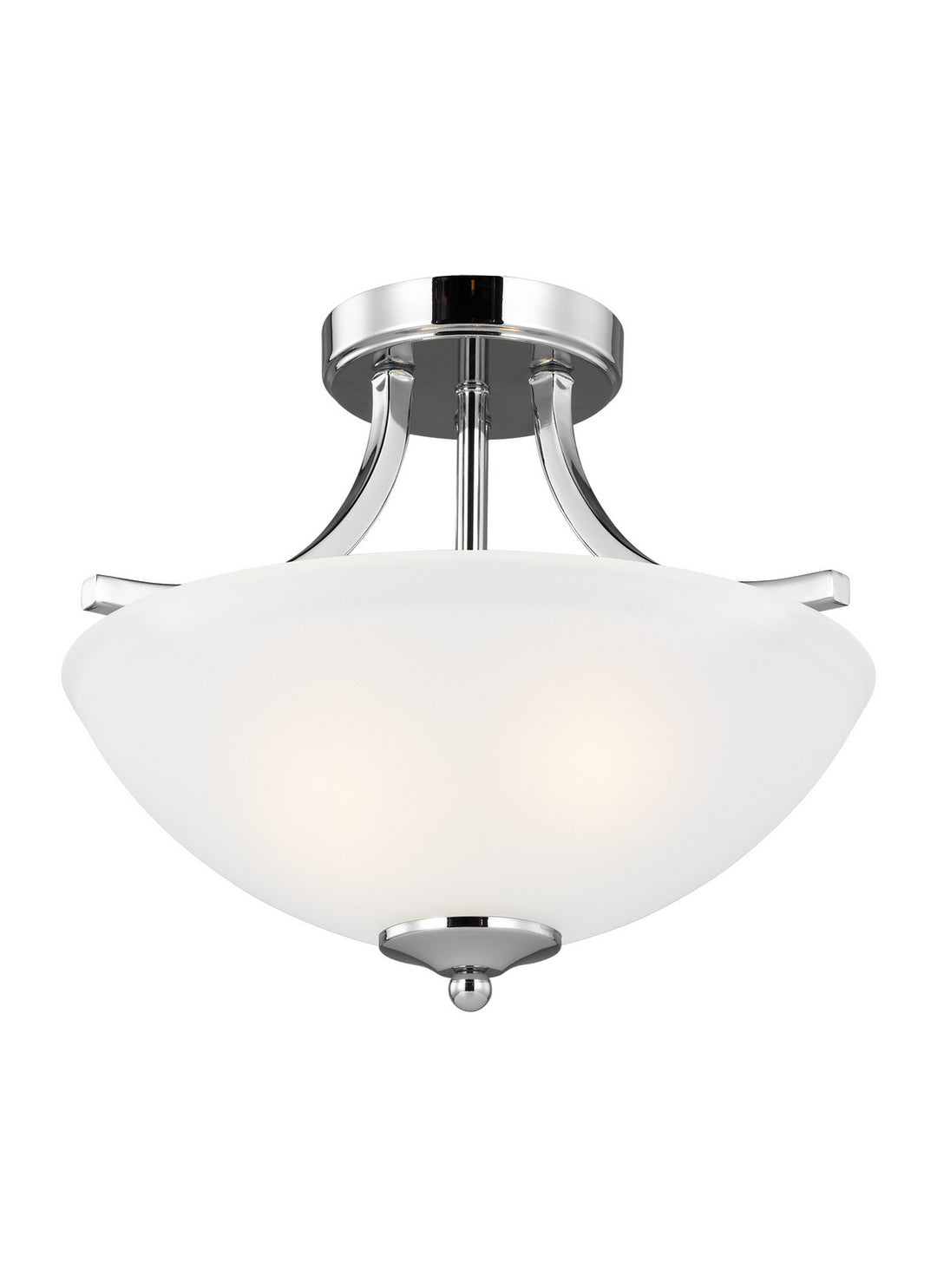 Generation Lighting Canada - 7716502-05 - Two Light Semi-Flush Convertible Pendant - Geary - Chrome