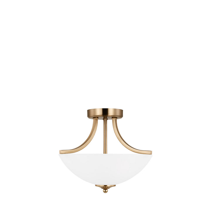 Generation Lighting Canada - 7716502EN3-848 - Two Light Semi-Flush Convertible Pendant - Geary - Satin Brass