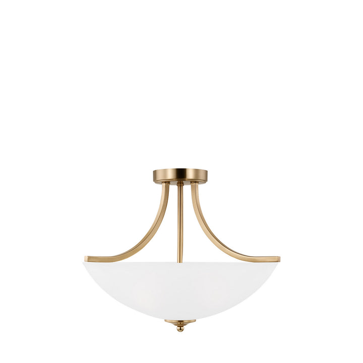 Generation Lighting Canada - 7716503-848 - Three Light Semi-Flush Convertible Pendant - Geary - Satin Brass