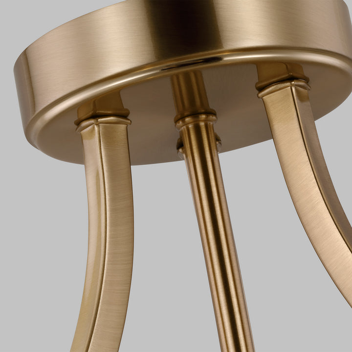 Generation Lighting Canada - 7716503EN3-848 - Three Light Semi-Flush Convertible Pendant - Geary - Satin Brass