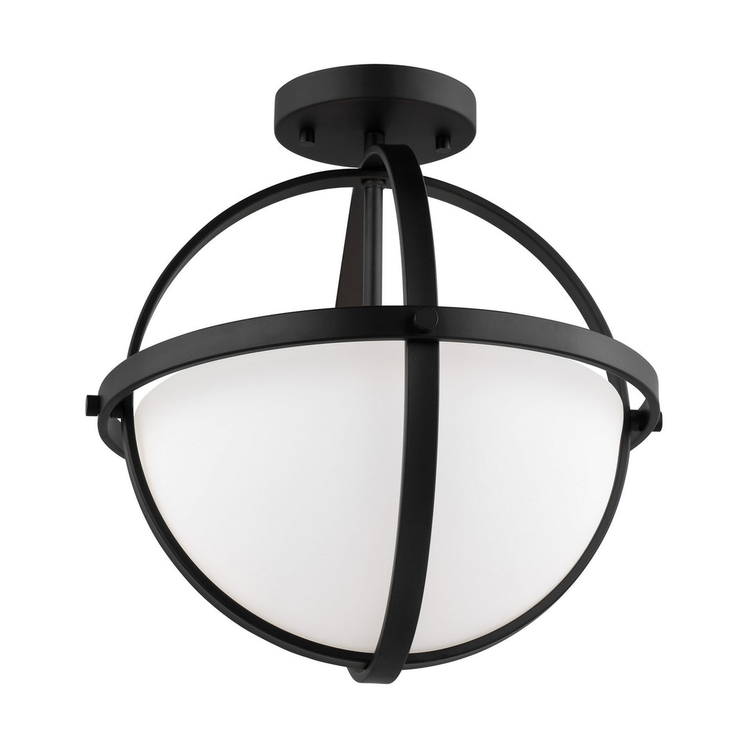 Generation Lighting Canada - 7724602-112 - Two Light Semi-Flush Convertible Pendant - Alturas - Midnight Black