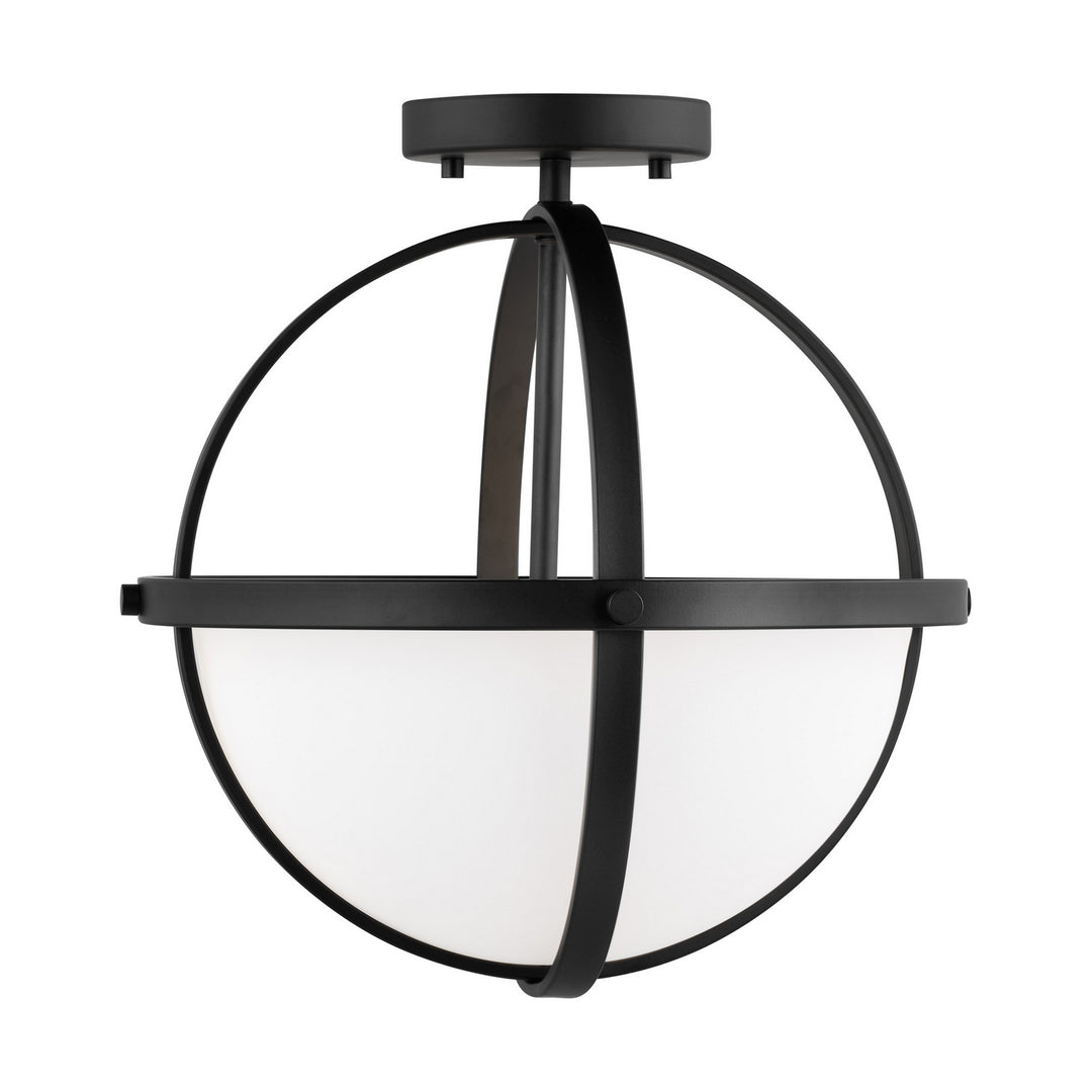 Generation Lighting Canada - 7724602-112 - Two Light Semi-Flush Convertible Pendant - Alturas - Midnight Black