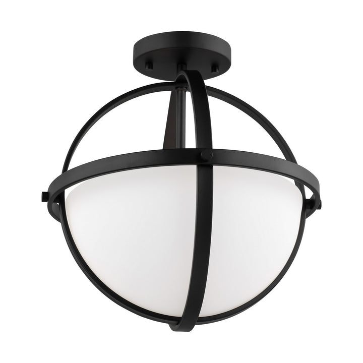Generation Lighting Canada - 7724602EN3-112 - Two Light Semi-Flush Convertible Pendant - Alturas - Midnight Black