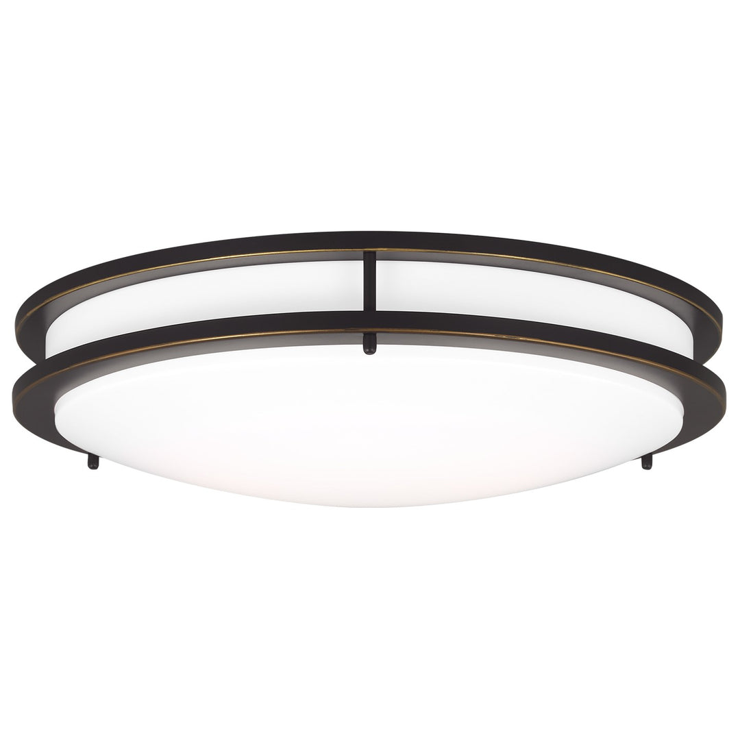 Mahone LED Flush Mount in Antique Bronze - available from The Lighting Shoppe, trusted by Canadian homeowners