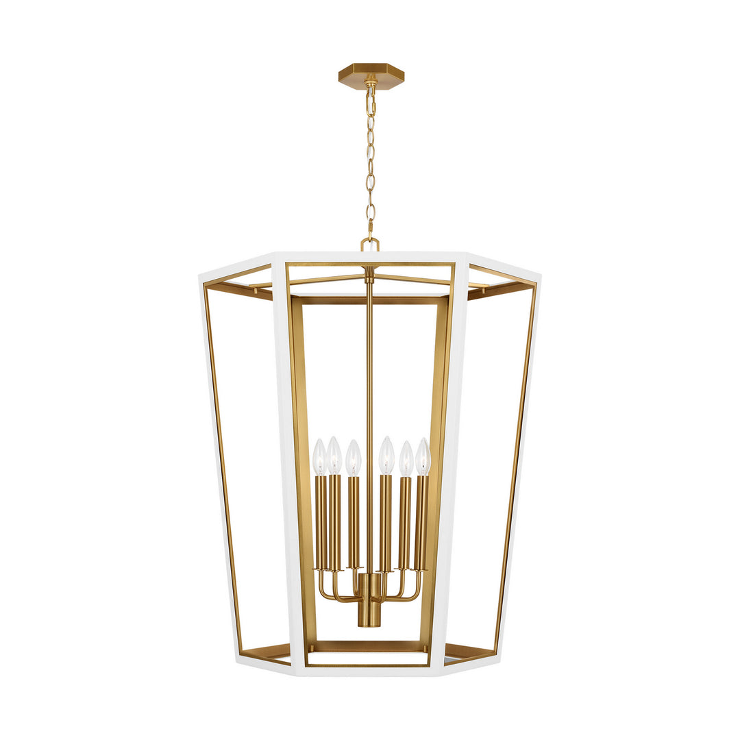 Visual Comfort Studio Canada - AC1106MWTBBS - Six Light Lantern - Curt - Matte White