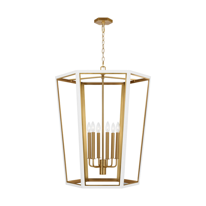 Visual Comfort Studio Canada - AC1106MWTBBS - Six Light Lantern - Curt - Matte White