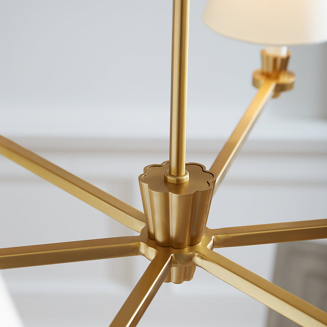 Visual Comfort Studio Canada - AC1126BBS - Six Light Chandelier - Paisley - Burnished Brass