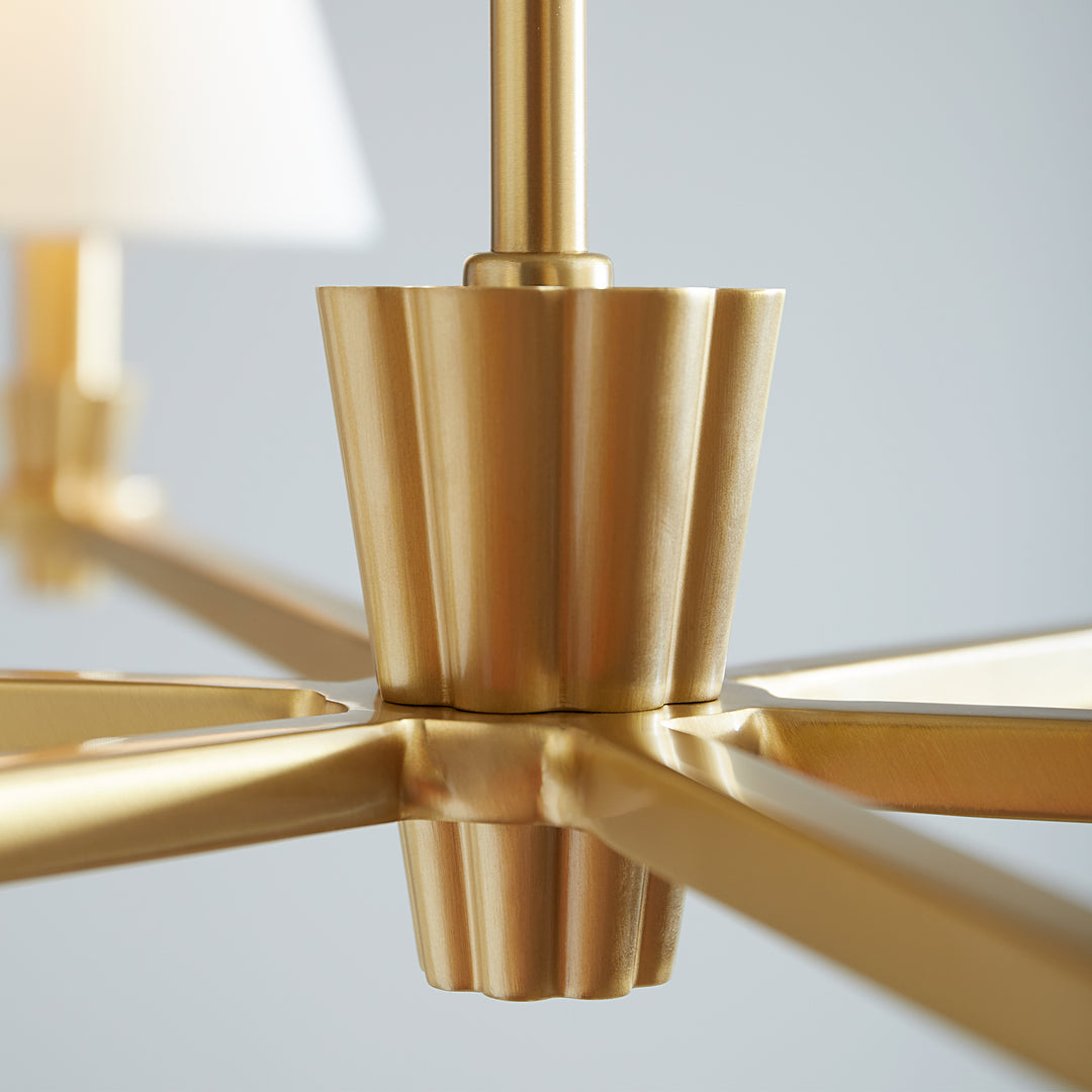 Visual Comfort Studio Canada - AC1126BBS - Six Light Chandelier - Paisley - Burnished Brass