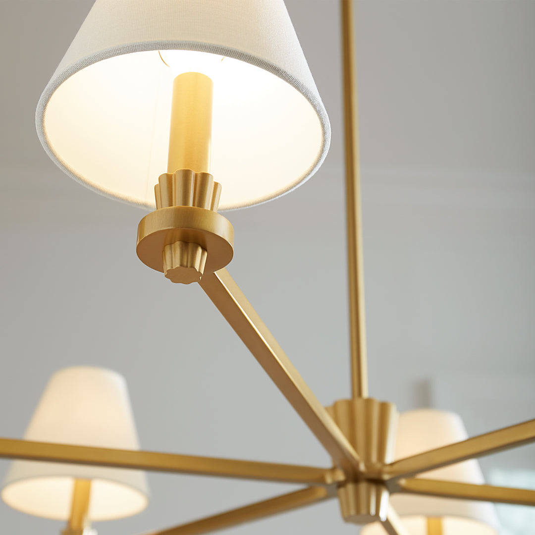 Visual Comfort Studio Canada - AC1126BBS - Six Light Chandelier - Paisley - Burnished Brass