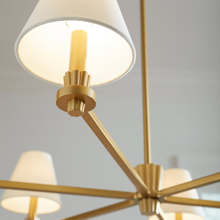 Visual Comfort Studio Canada - AC1126BBS - Six Light Chandelier - Paisley - Burnished Brass