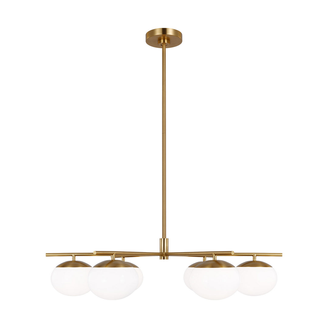 Visual Comfort Studio Canada - EC1246BBS - Six Light Chandelier - Lune - Burnished Brass