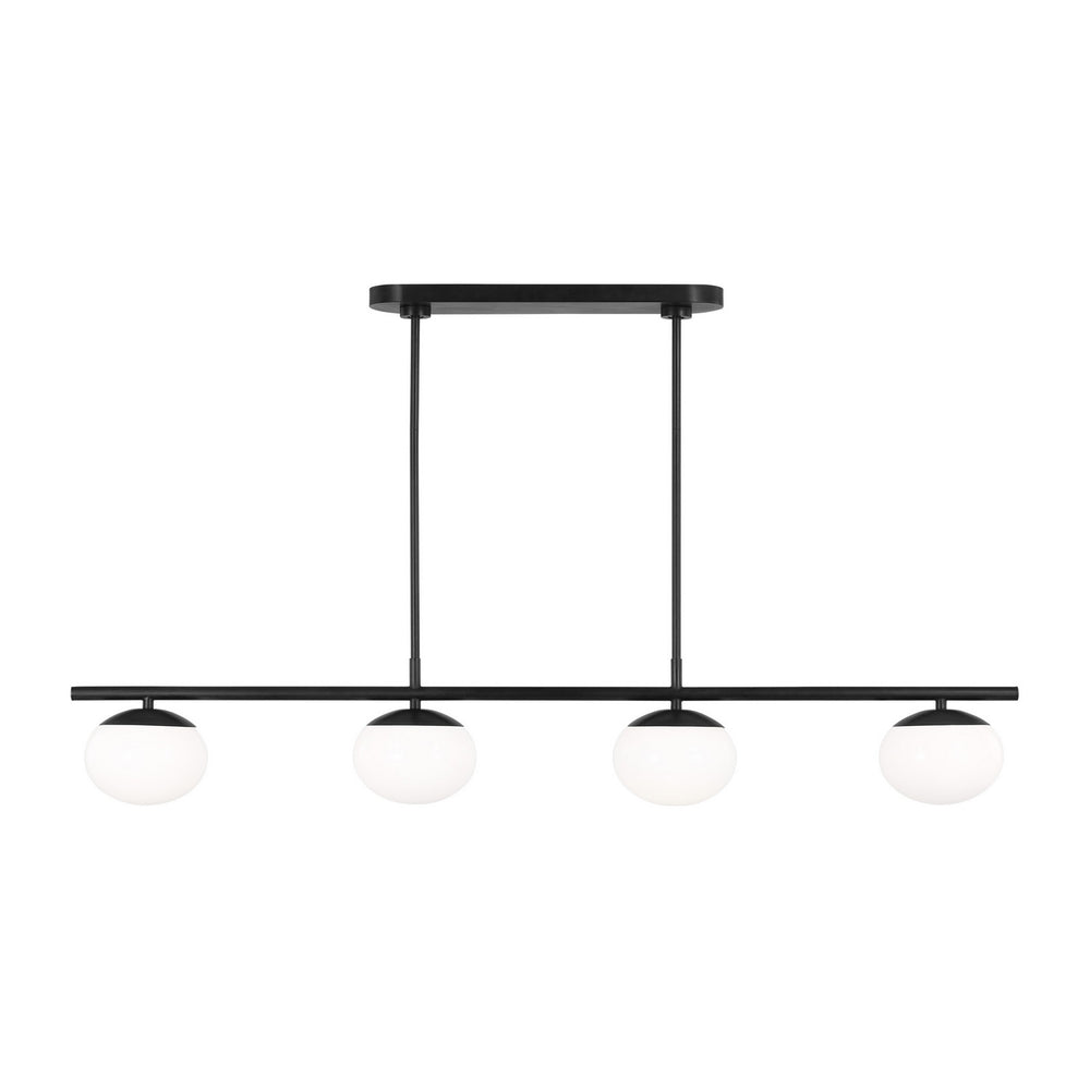Visual Comfort Studio Canada - EC1264AI - Four Light Linear Chandelier - Lune - Aged Iron
