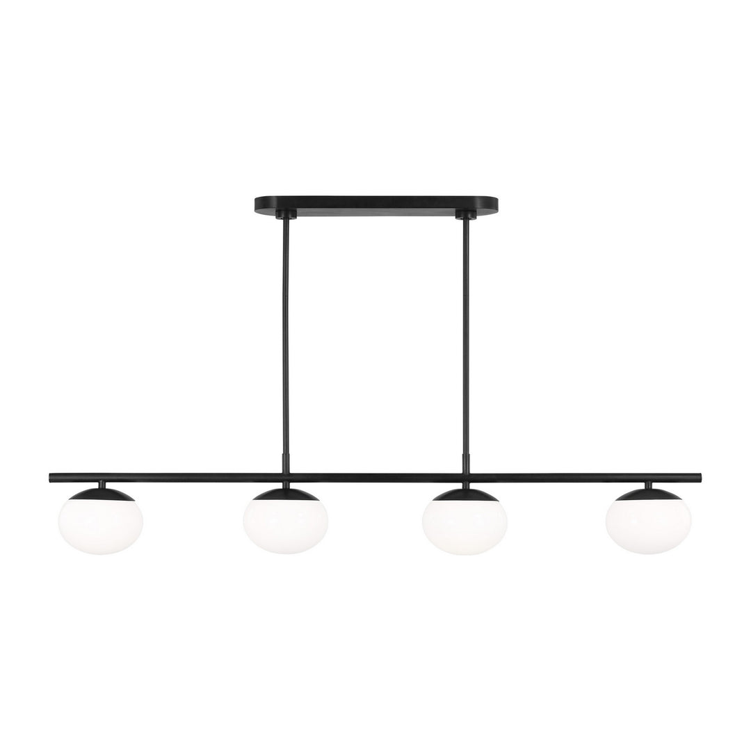 Visual Comfort Studio Canada - EC1264AI - Four Light Linear Chandelier - Lune - Aged Iron