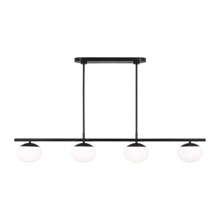 Visual Comfort Studio Canada - EC1264AI - Four Light Linear Chandelier - Lune - Aged Iron