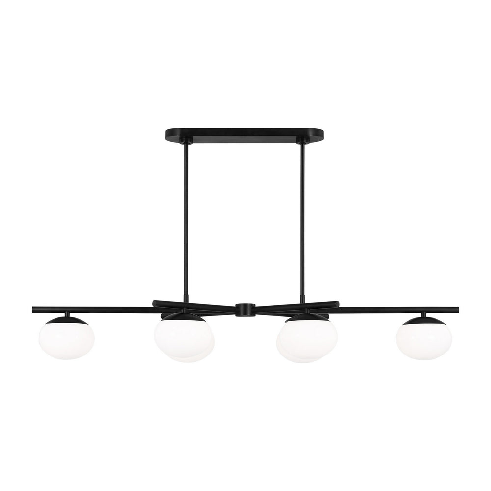 Visual Comfort Studio Canada - EC1276AI - Six Light Linear Chandelier - Lune - Aged Iron