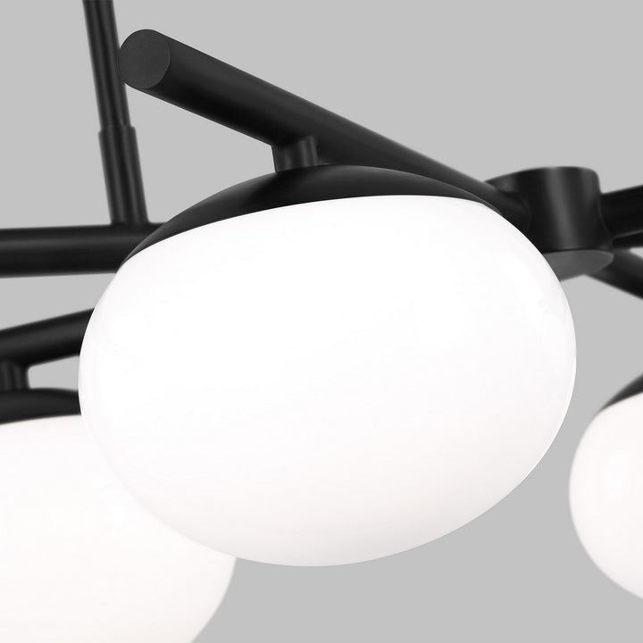 Visual Comfort Studio Canada - EC1276AI - Six Light Linear Chandelier - Lune - Aged Iron