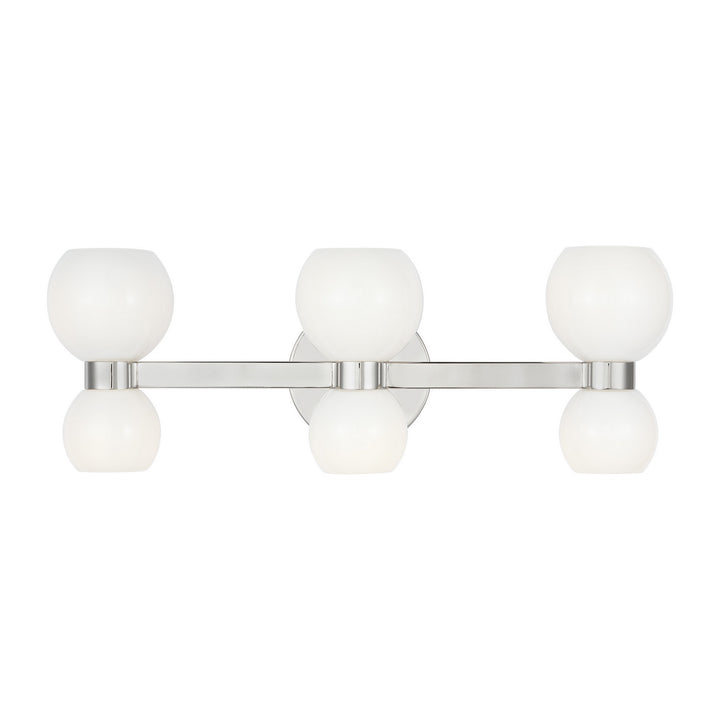 Visual Comfort Studio Canada - KSV1006PNMG - Six Light Vanity - Londyn - Polished Nickel