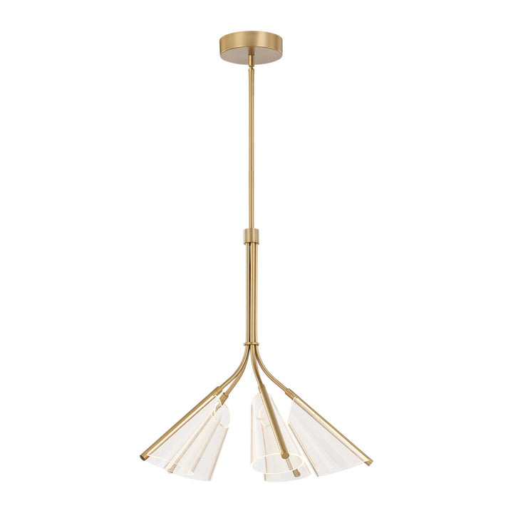 Kuzco Canada - CH62628-BG/LG - LED Chandelier - Mulberry - Brushed Gold/Light Guide