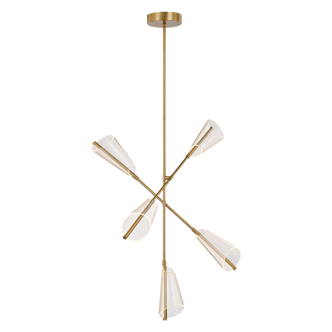 Kuzco Canada - CH62737-BG/LG - LED Chandelier - Mulberry - Brushed Gold/Light Guide
