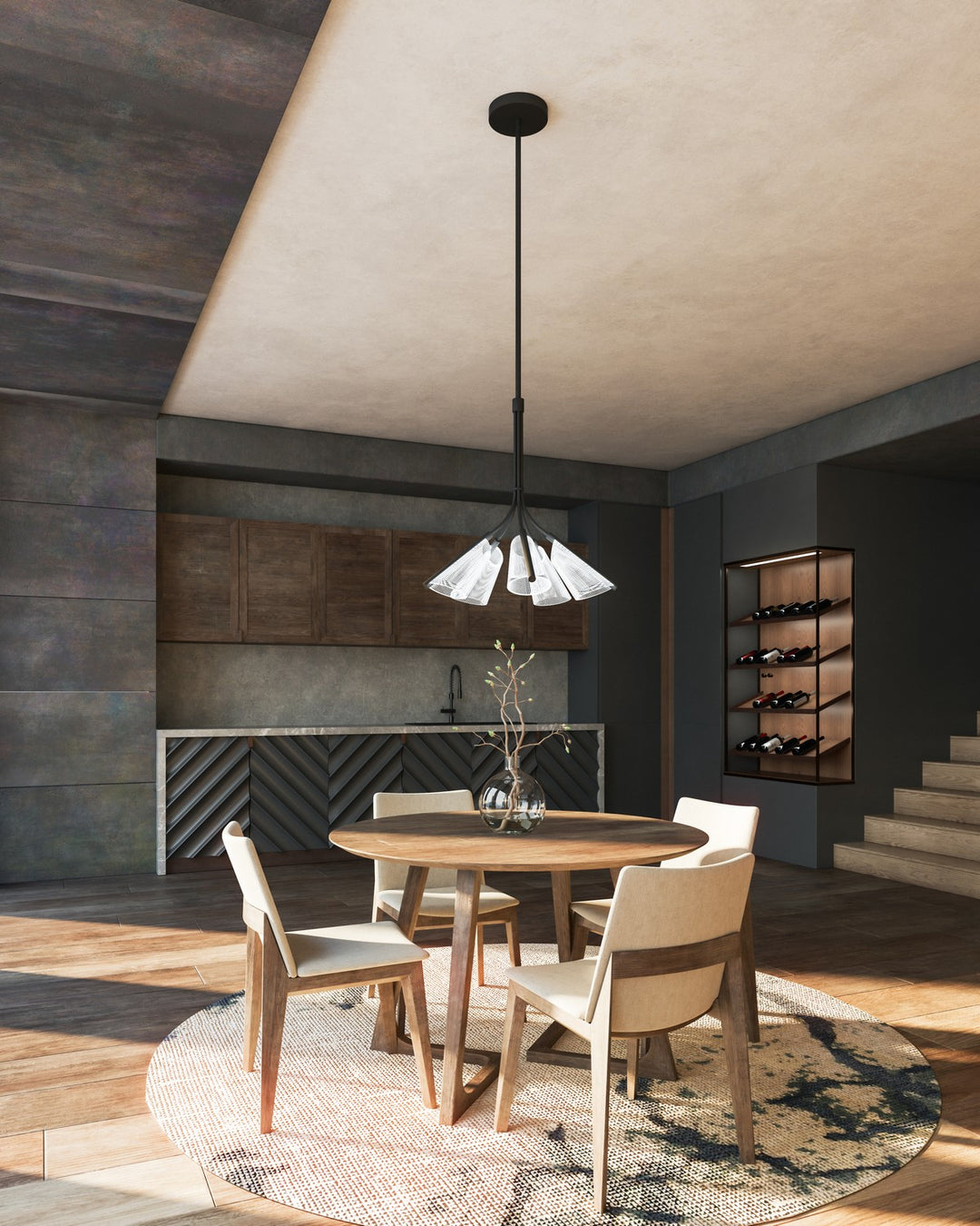 Kuzco Canada - PD62622-BK/LG - LED Pendant - Mulberry - Black/Light Guide