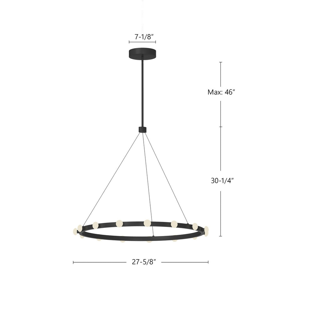 Kuzco Canada - PD63428-BK - LED Pendant - Rezz - Black