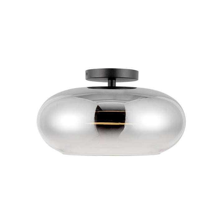 Kuzco Canada - SF62014-BK/CH - LED Semi-Flush Mount - Trinity - Black/Chrome