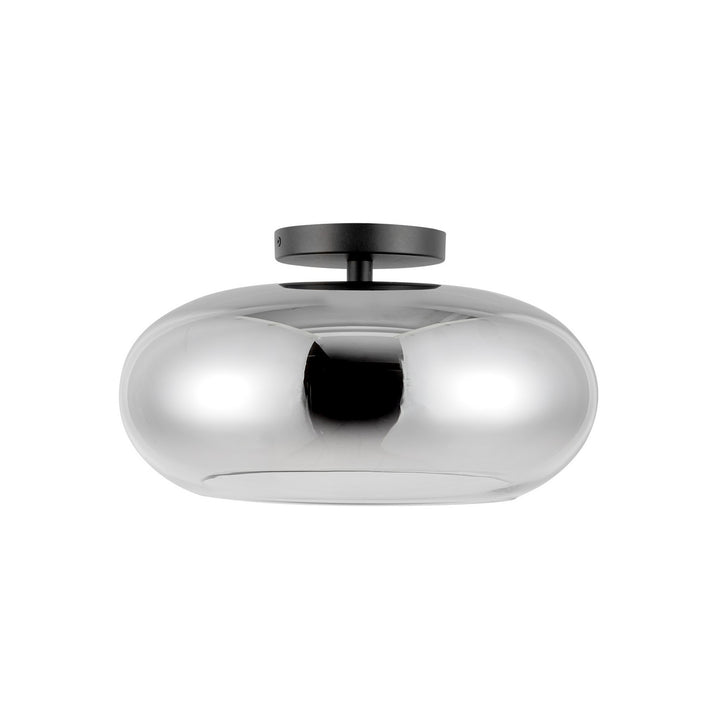 Kuzco Canada - SF62014-BK/CH - LED Semi-Flush Mount - Trinity - Black/Chrome