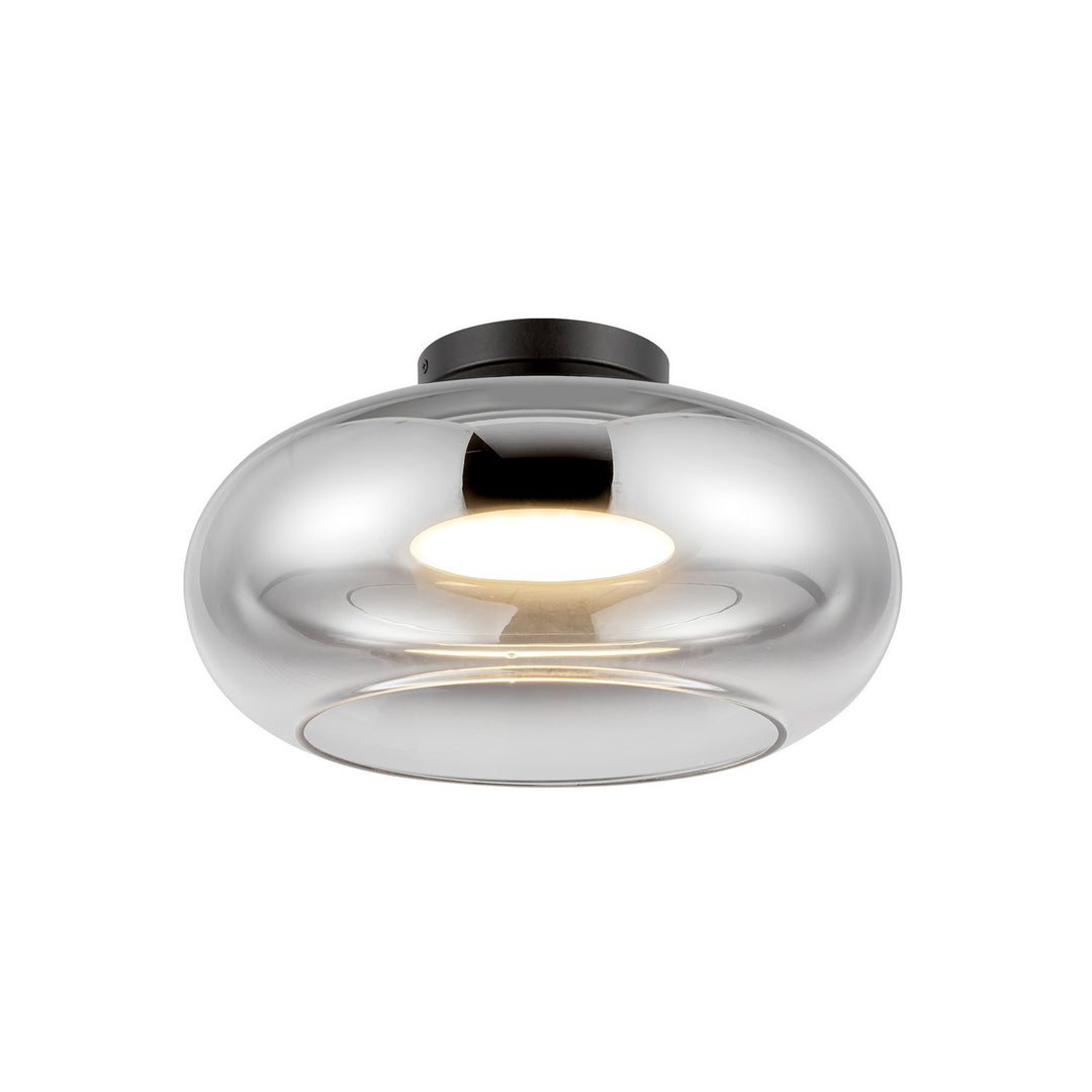 Kuzco Canada - SF62014-BK/CH - LED Semi-Flush Mount - Trinity - Black/Chrome