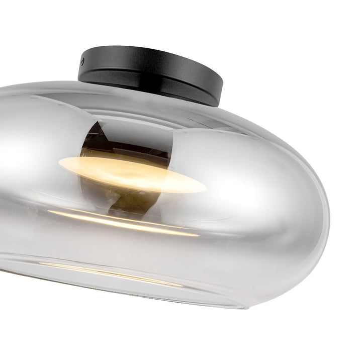 Kuzco Canada - SF62014-BK/CH - LED Semi-Flush Mount - Trinity - Black/Chrome