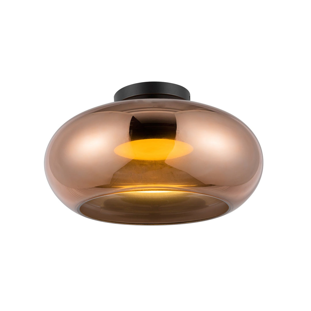 Kuzco Canada - SF62014-BK/CP - LED Semi-Flush Mount - Trinity - Black/Copper