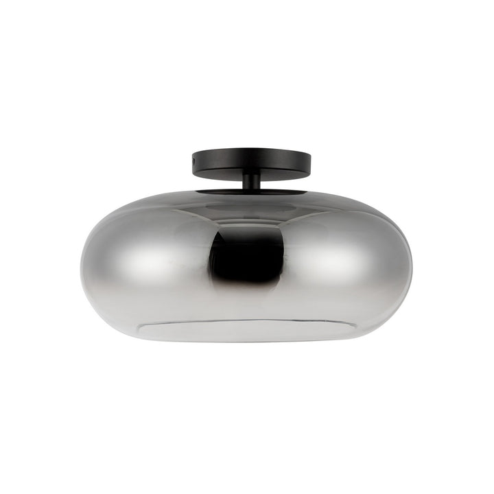 Kuzco Canada - SF62014-BK/SM - LED Semi-Flush Mount - Trinity - Black/Smoked